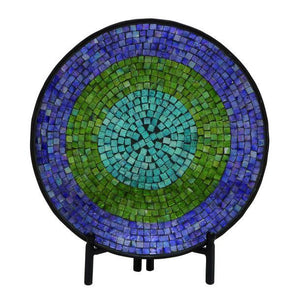 Plato de Mosaico de Metal 35.6 cms Chico - Eugenia's Decoracion y Regalos