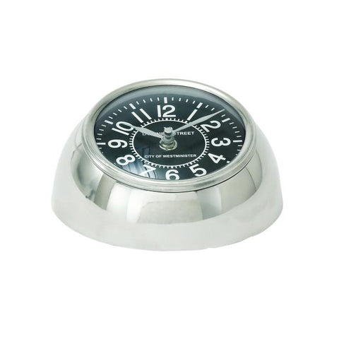Reloj de Mesa de Acero Inoxidable  15.2 X 7.6 cms Circular - Eugenia's Decoracion y Regalos