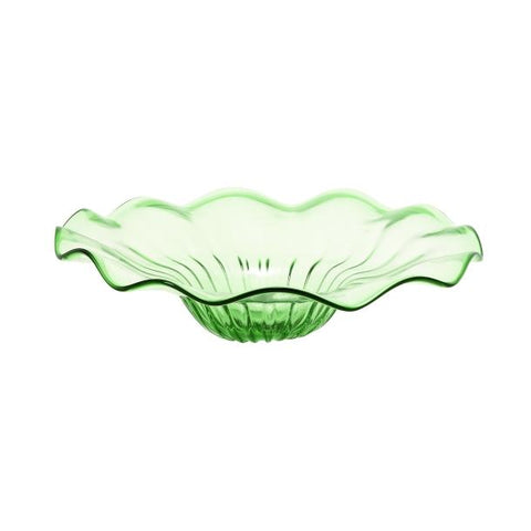 Plato de Cristal Verde de Mar 45.7 X 12.7 cms - Eugenia's Gifts Accents