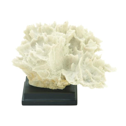 Escultura con forma de Coral Crema 33 cm x 23 cm - Eugenia's Gifts Accents