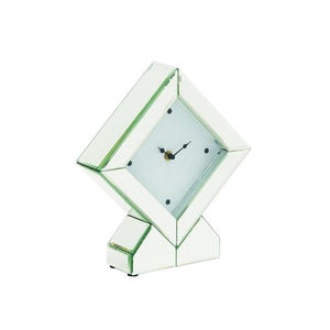Reloj de Mesa en Diamante c/Espejos 25.4 cm x 30 cm - Eugenia's Gifts Accents