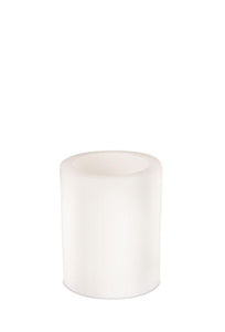 Vela Columna de Cera de LED 4"D x 5"A (10.1 cm D x 12.7 cm A) / plástico - 2 C/Baterías no incluidas. - Eugenia's Gifts Accents