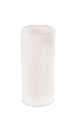 Vela Columna de Cera de LED 4"D x 9"A (10.1 cm D x 22.9 cm A)  / plástico - 2 C/Baterías no incluidas. - Eugenia's Gifts Accents