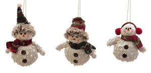 Ornamentos con forma de hombre de nieve - Eugenia's Gifts Accents