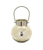 Portavelas Blanco esfera Vidrio 20.3 cm - Eugenia's Gifts Accents