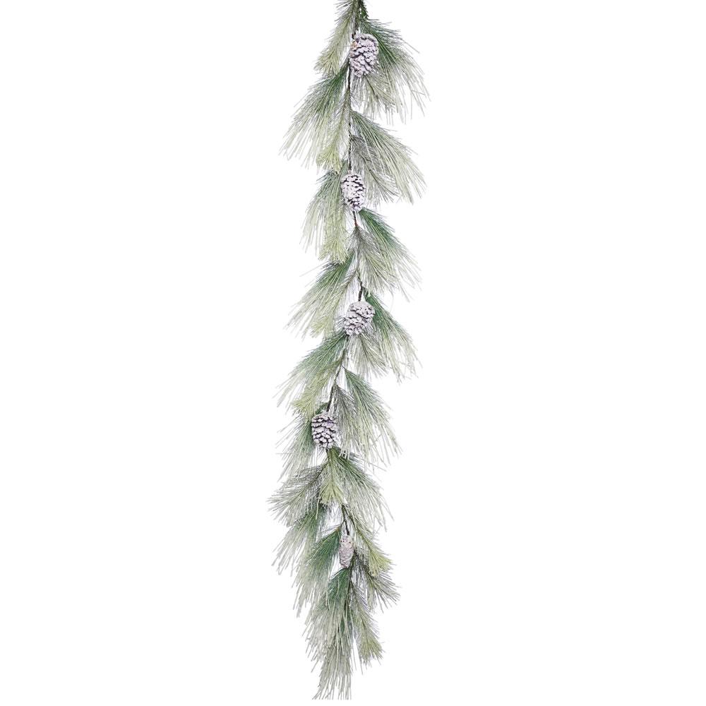 Guirnalda Nevada Norway Pine 6' x 17" (1.8 m x 43.2 cm) - Eugenia's Gifts Accents