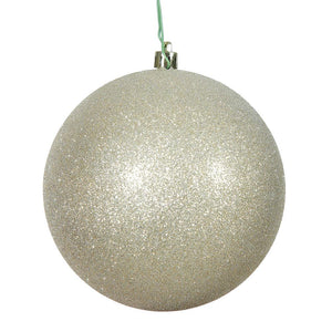 Esfera Champagne Glitter Ball 20.32 cm - Eugenia's Gifts Accents