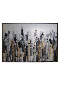 CUADRO ABSTRACTO BLACK GATE 200 cm x 140 cm x 07 cm - Eugenia's Gifts Accents