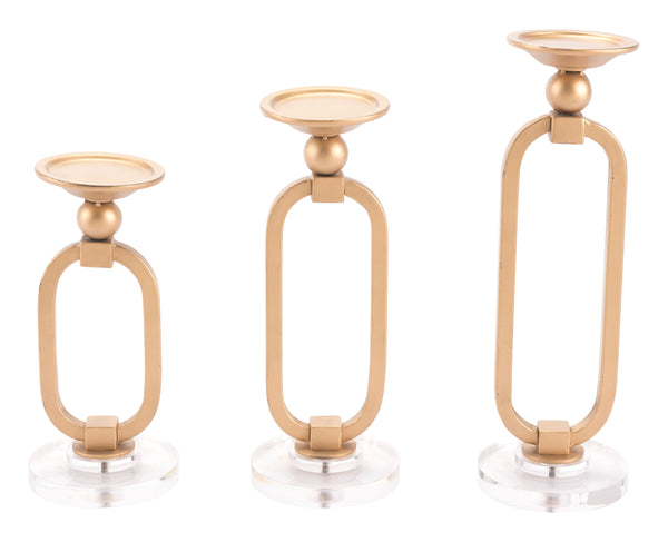 Candelabro Lucite Gold Grande - Eugenia's Gifts Accents